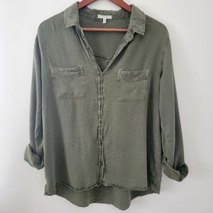Maurices Relaxed-Fit Button-down Shirt-Large